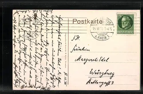 AK Frankenthal, Ortspartie mit Torbogen