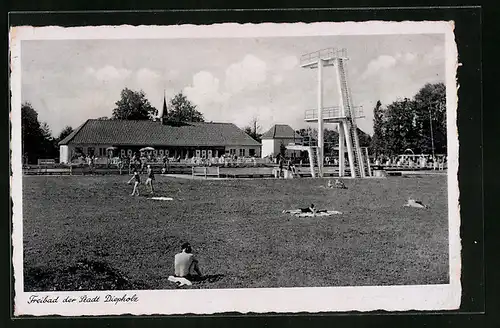 AK Diepholz, Freibad mit Sprungturm