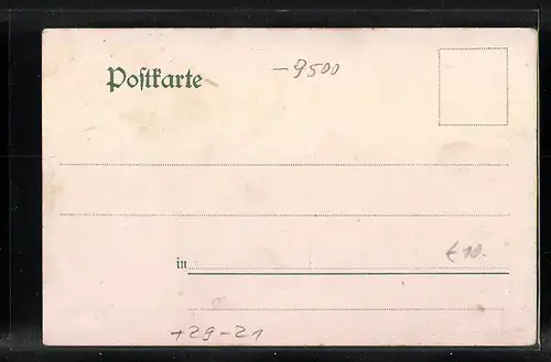 Seiden-Imitations-AK Zwickau, Markt mit Strassenbahn