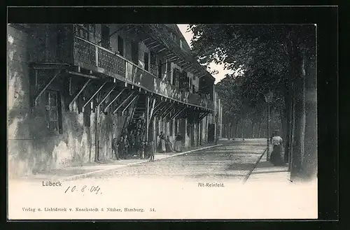 AK Lübeck, Alt-Reinfeld mit Kindern