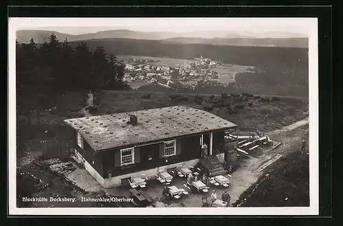 AK Hahnenklee /Oberharz, Blockhütte Bocksberg