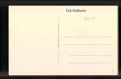 AK Marburg a. d. Lahn, Bachfest 1937, Gasthaus, Der Ehrenpräsident, Der Präsident