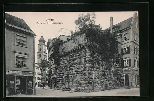 AK Lindau i. B., Partie an der Heidenmauer