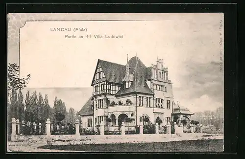 AK Landau, Strasse An 44, Villa Ludowici