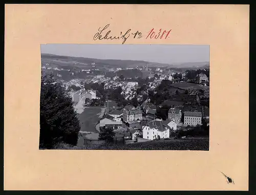 Fotografie Brück & Sohn Meissen, Ansicht Sebnitz, örtliche Gasanstalt am Stadtrand