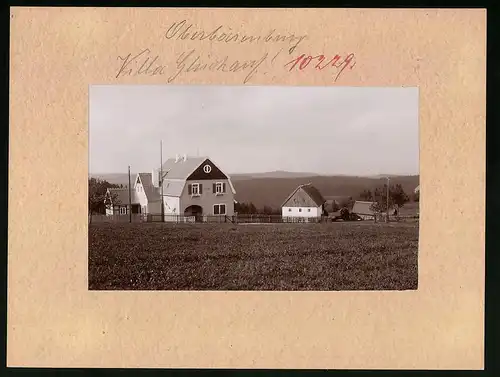 Fotografie Brück & Sohn Meissen, Ansicht Oberbärenburg, Villa Glückauf