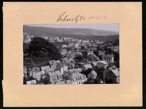 Fotografie Brück & Sohn Meissen, Ansicht Sebnitz, Blick über die Dächer der Stadt