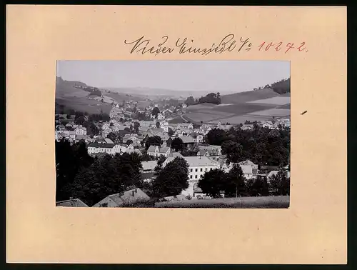 Fotografie Brück & Sohn Meissen, Ansicht Nieder-Einsiedel, Blick über den Ort von Süd-Ost