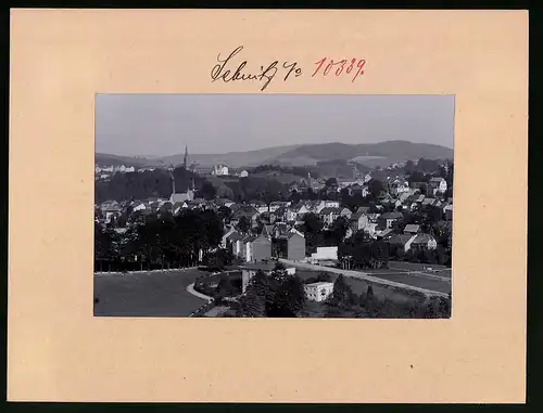 Fotografie Brück & Sohn Meissen, Ansicht Sebnitz, Stadtansicht mit Villa