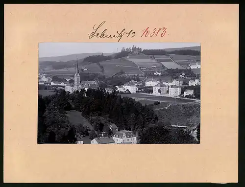 Fotografie Brück & Sohn Meissen, Ansicht Sebnitz, Ortsansicht mit Kirche