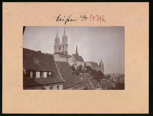 Fotografie Brück & Sohn Meissen, Ansicht Meissen i. Sa., Schlossberg mit Kurien & Dom