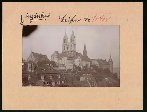 Fotografie Brück & Sohn Meissen, Ansicht Meissen i. Sa., Stadtansicht mit Dom