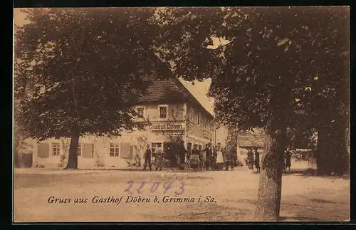 AK Döben b. Grimma i. Sa., Gasthof Döben