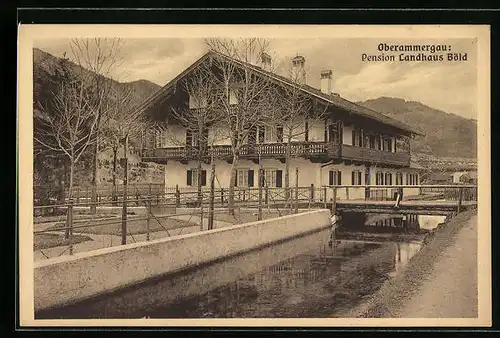 AK Oberammergau, Pension Landhaus Böld