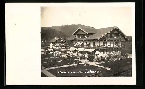 Foto-AK Bad Wiessee, Hotel-Kurheim Wilhelmy