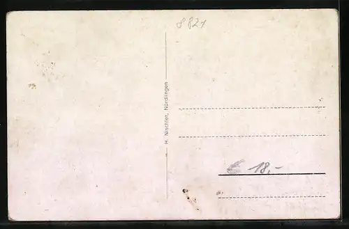 AK Langlau, Geschäft, Strassenpartie mit Gebäudeansicht, Teilansicht