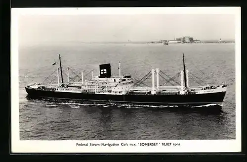AK Handelsschiff MS Somerset der Federal Steam Navigation Co`s
