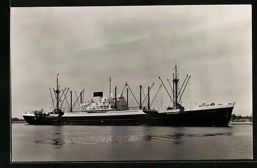 AK Handelsschiff MS Borneo in der Gesamtansicht