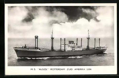AK Handelsschiff MS Algol auf hoher See