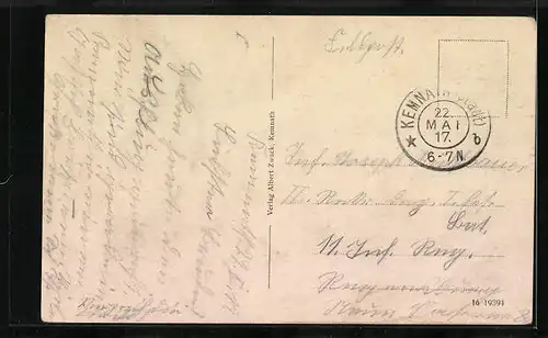 AK Kemnath, Stadtplatz mit Kirche