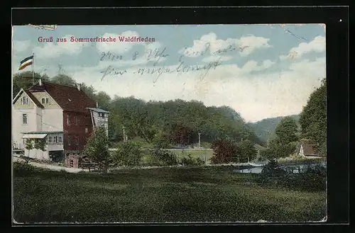 AK Bielstein, Hotel Waldfrieden, Inh. Otto Bühne