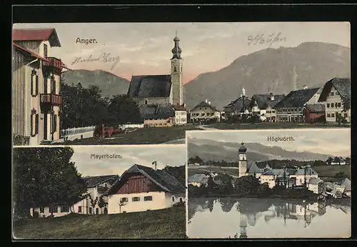 AK Anger, Ortsansicht mit Mayerhofen