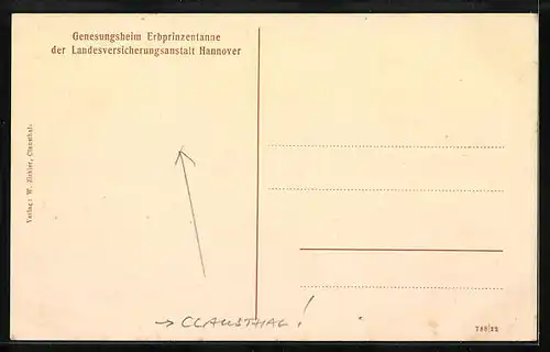 AK Clausthal, Genesungsheim Erbprinzentanne der Landesversicherungsanstalt Hannover