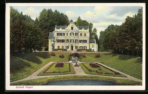 AK Vagen, Schloss mit Grünanlage