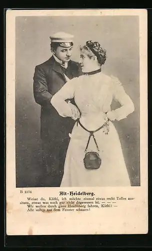 AK Alt-Heidelberg - Student im Gespräch mit junger Dame
