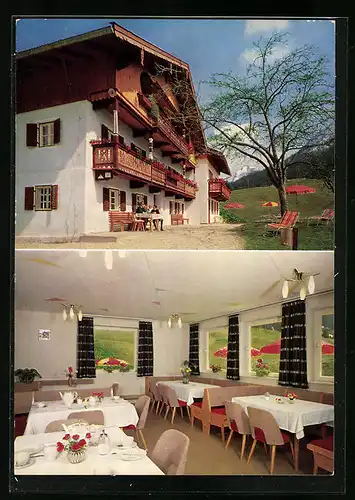 AK Achenkirch am Achensee, Gasthaus Pfandlerhof mit Guffertblick