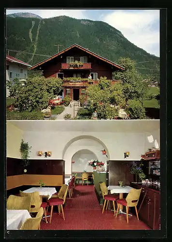 AK Mayrhofen /Zillertal, Gasthaus Milchbar Schneeberger