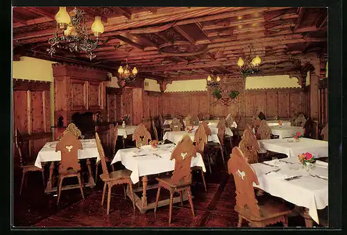 AK Rotholz bei Jenbach, Gasthof-Pension Esterhammer, Innenansicht