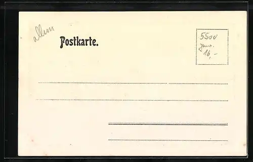 AK Trier, Strassenpartie mit Basilika