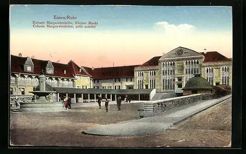 AK Essen /Ruhr, Kolonie Margaretenhöhe, Kleiner Markt