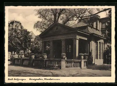 AK Bad Kissingen, Maxbrunnen im Kurgarten