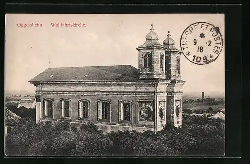 AK Oggersheim, Blick auf die Wallfahrtskirche