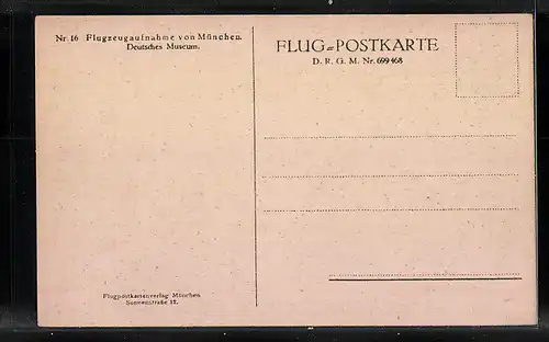 AK München, Fliegeraufnahme am Deutschen Museum