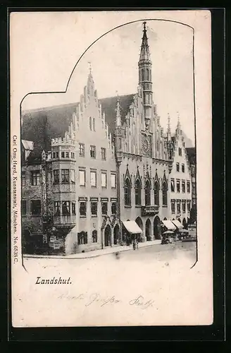 AK Landshut, Historisches Gebäude