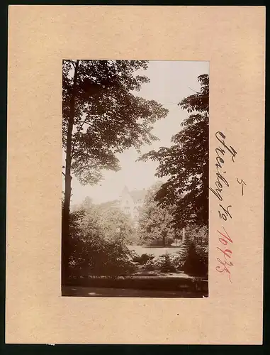 Fotografie Brück & Sohn Meissen, Ansicht Freiberg i. Sa., Blick auf das Schloss im Albertpark