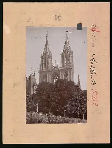 Fotografie Brück & Sohn Meissen, Ansicht Meissen i. Sa., Blick auf die Westtürme des Doms