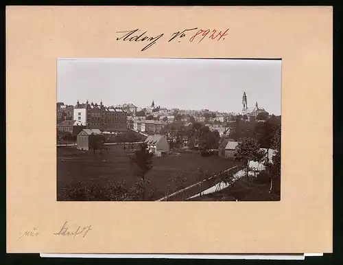 Fotografie Brück & Sohn Meissen, Ansicht Adorf, Blick über den Ort