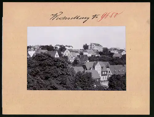 Fotografie Brück & Sohn Meissen, Ansicht Wechselburg a. Mulde, Blick über die Dächer der Stadt