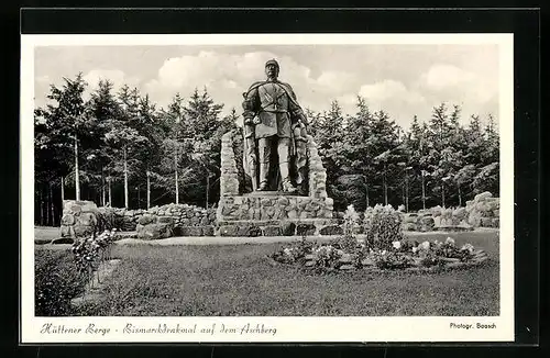 AK Ascheffel, Hüttener Berge, Bismarckdenkmal auf dem Aschberg