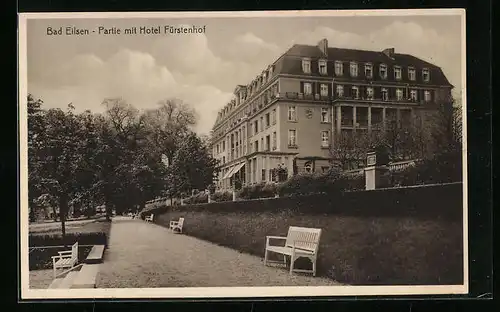 AK Bad Eilsen, Partie mit Hotel Fürstenhof