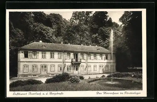 AK Auerbach a. d. Bergstrasse, Das Herrenhaus im Fürstenlager