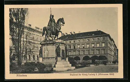 AK München, Denkmal für König Ludwig I.