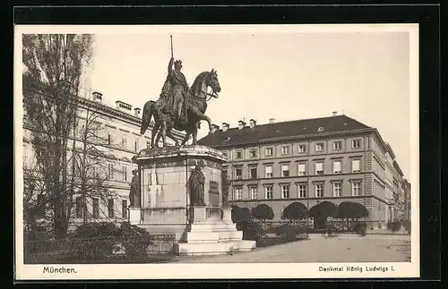 AK München, Denkmal König Ludwigs I.