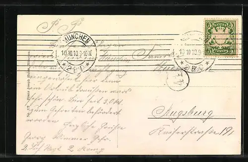 AK München, Karolinenplatz mit Denkmal