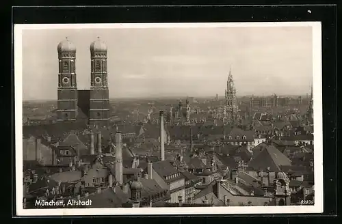 AK München, Altstadt mit Kirche