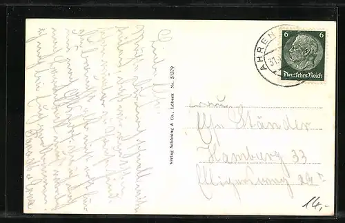 AK Lübeck-Travemünde, Hafen mit Segelbooten